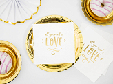 Napkins - All you need is love, white, 33x33cm (1 pkt / 20 pc.)