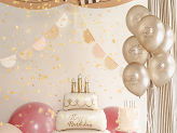Balloons 30 cm, Happy Birthday, Metallic Cold Gold (1 pkt / 6 pc.)