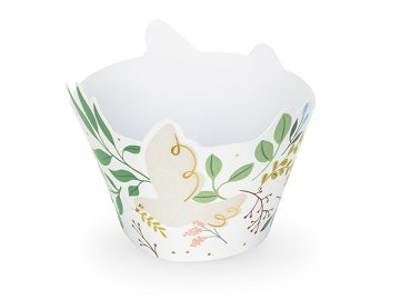 Cuppcake wrappers Flowers, 5x7.5x6.5cm, mix (1 pkt / 6 pc.)
