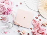 Guest Book For sweet memories, 20.5x20.5cm, powder pink, 22 pages