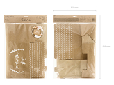 Wedding card box - Just Married, kraft, 30x30.5x16.5cm