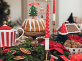Taper candles Santa, 25 cm, mix (1 pkt / 2 pc.)