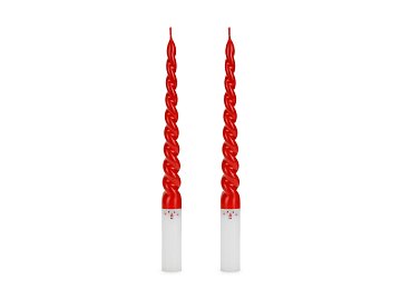 Taper candles Santa, 25 cm, mix (1 pkt / 2 pc.)