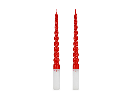 Taper candles Santa, 25 cm, mix (1 pkt / 2 pc.)