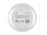 Plates Bow, 18 cm, red-beige (1 pkt / 6 pc.)