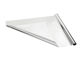 Metallic decorative foil, silver, 0.8x25m