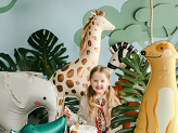 Standing foil balloon Giraffe, 49x114 cm, mix