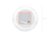 Round paper plates, rose gold, 18cm (1 pkt / 6 pc.)