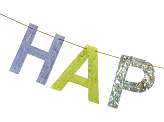 Happy Birthday Banner, 2.2m, mix