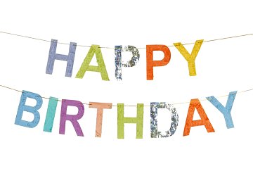 Happy Birthday Banner, 2.2m, mix