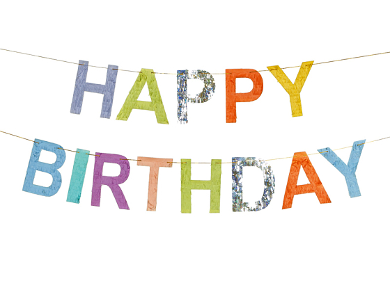 Happy Birthday Banner, 2.2m, mix