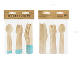 Wooden Cutlery, mint, 16cm (1 pkt / 18 pc.)