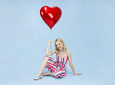 Foil Balloon Heart, 61cm, red