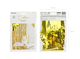 Party curtain, gold, 100x200cm