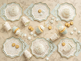 Plates Flowers, 20 cm, mix (1 pkt / 6 pc.)