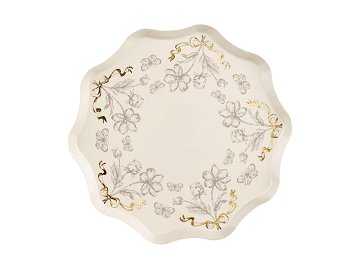 Plates Flowers, 20 cm, mix (1 pkt / 6 pc.)