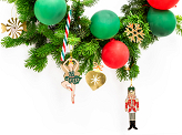 Metal hanging decoration Nutcracker, mix, 3x10cm