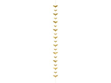 Garland Bats, gold, 1.5m