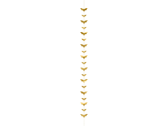 Garland Bats, gold, 1.5m