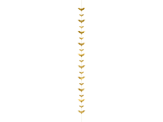 Garland Bats, gold, 1.5m