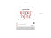 Foil Balloon Bride to be, 340x35cm, rose gold
