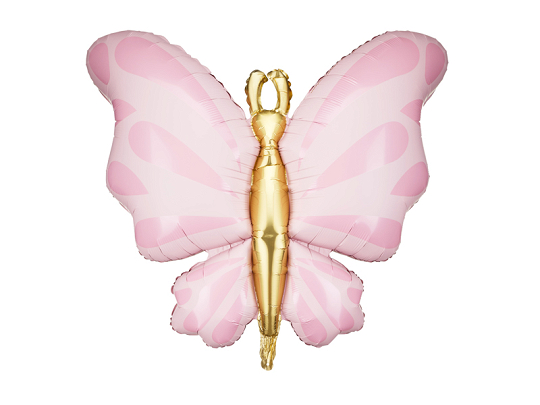 Foil Balloon Butterfly, 69x69 cm, pink