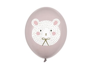 Balloons 30 cm, Polar Bear, Pastel Warm Grey (1 pkt / 50 pc.)