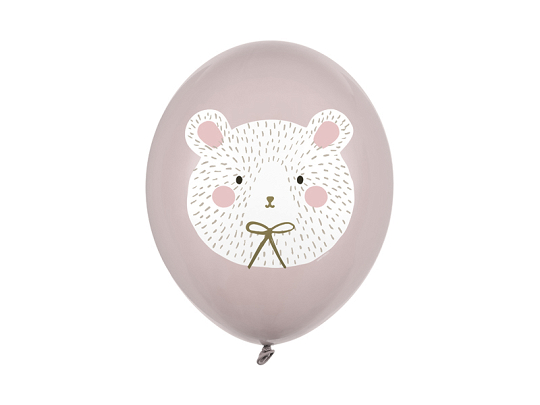 Balloons 30 cm, Polar Bear, Pastel Warm Grey (1 pkt / 50 pc.)