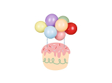 Balloon cake topper rainbow, mix, 29 cm
