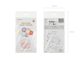 Balloon cake topper rainbow, mix, 29 cm