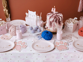 Paper Tablecloth Paws, mix, 180x120 cm