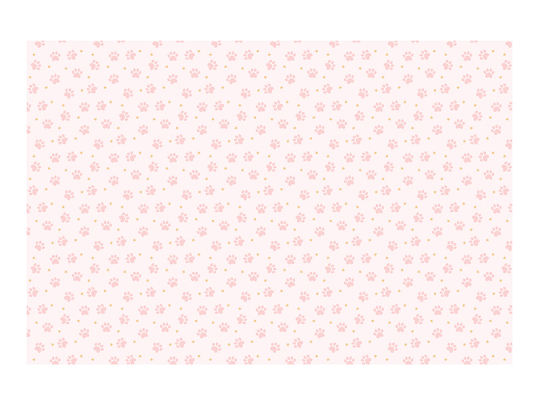 Paper Tablecloth Paws, mix, 180x120 cm