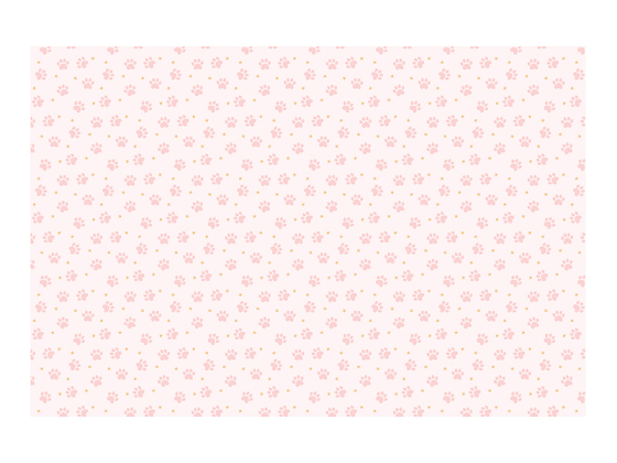 Paper Tablecloth Paws, mix, 180x120 cm