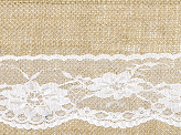 Burlap chair sash, 15x275cm