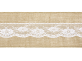 Burlap chair sash, 15x275cm