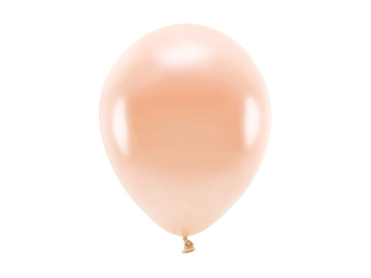 Eco Balloons 26cm metallic, peach (1 pkt / 10 pc.)