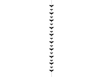 Garland Bats, black, 1.5m