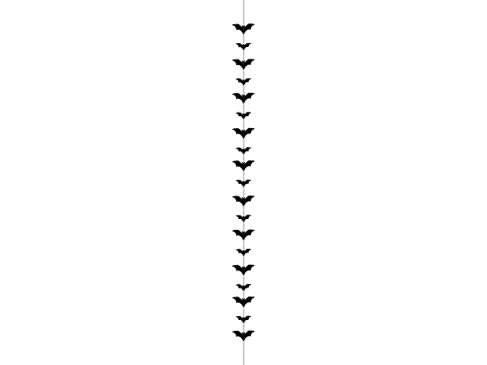 Garland Bats, black, 1.5m