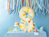 Foil Balloon Number 8 - Snake, 55x88 cm, mix