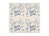 Napkins Let's party!, 33x33 cm, beige (1 pkt / 20 pc.)