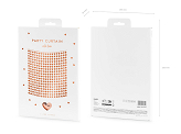 Party curtain - Hearts, rose gold, 100x245cm