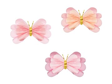 Tissue paper decorations Butterflies, 50-40 cm, mix (1 pkt / 3 pc.)