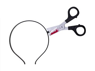 Scissors Headband, 23x17 cm, mix