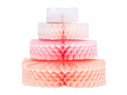 Tissue paper decoration Cake, 23 cm, mix