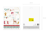 Christmas stickers Santa, mix