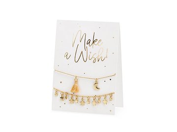Card with bracelets Make a wish!, 10.5x14.8cm