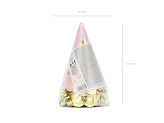 Party hats Stars, mix, 14.5cm (1 pkt / 6 pc.)