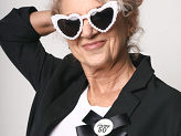 Heart-shaped Glasses with Pearls, white