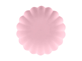 Plastic plates Frill, 22 x 22 cm, pink (1 pkt / 4 pc.)