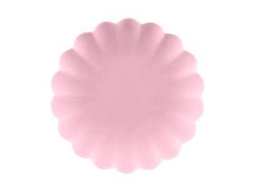 Plastic plates Frill, 22 x 22 cm, pink (1 pkt / 4 pc.)